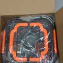 Stainless Steel Salad Container for Lunch,64-oz Portable Salad Bowls with 4-Compartment Bento-Style Tray,Leak-Proof Salad Containes for work picnic(Orange)