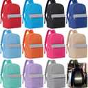 Amylove Bulk School Backpacks for Kids, 17 Inch, Reflective Color, 12 Pack