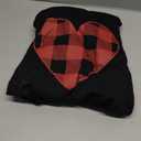 Dog Hoodie Sweater Sweater for Dogs Pet Clothes Black Buffalo Plaid Warm and Soft Breathable Cozy(XXL) (Heart)