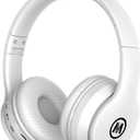 Kids Headphones Bluetooth 5.3 60H Play Time Wireless Kids Volume Limited 85 /110dB Over Ear Foldable Protection Headset with Mic AUX 3.5mm for Boys Girls Child School Pad Tablet White