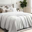 COHOME Queen Size All Season Silk Comforter/Duvet/Quilt,100% Silk Floss Filling with 100% Cotton Cover,Breathable,Cooling,Skin-Friendly, 8 Corner Ties, White Lightweight 88x88