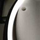 22-inch Half Moon Lash Light for Eyelash Extensions & Estheticians, Dimmable LED Lash Lamp, Shadow-Free Moon Light for Lash Tech, Adjustable Eyelash Lamp with Rotating Head (Black)