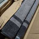Kitchen Rugs Set (24" x 36"+24" x 60"), Non-Slip Machine Washable Kitchen Runner Rugs Floor Mats, Absorbent Comfort Standing Mat for Kitchen, Sink and Hallway, Rolled Packaging, Light Grey & Dark Grey