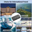 2000W Voltage Converter US to Europe for Hair Dryers, 7-in-1 220V to 110V Converter for European Travel with 3 AC/2 USBA/2 USBC Ports, Universal Power Converter Adapter Combo with EU/UK/IT/AU