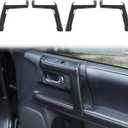 Voodonala for 4Runner Carbon Fiber Inner Door Handle Door Pull Cover Trim Cover Decoration Garnish for Toyota 4Runner Interior Accessories 2010-2025+ 4pcs