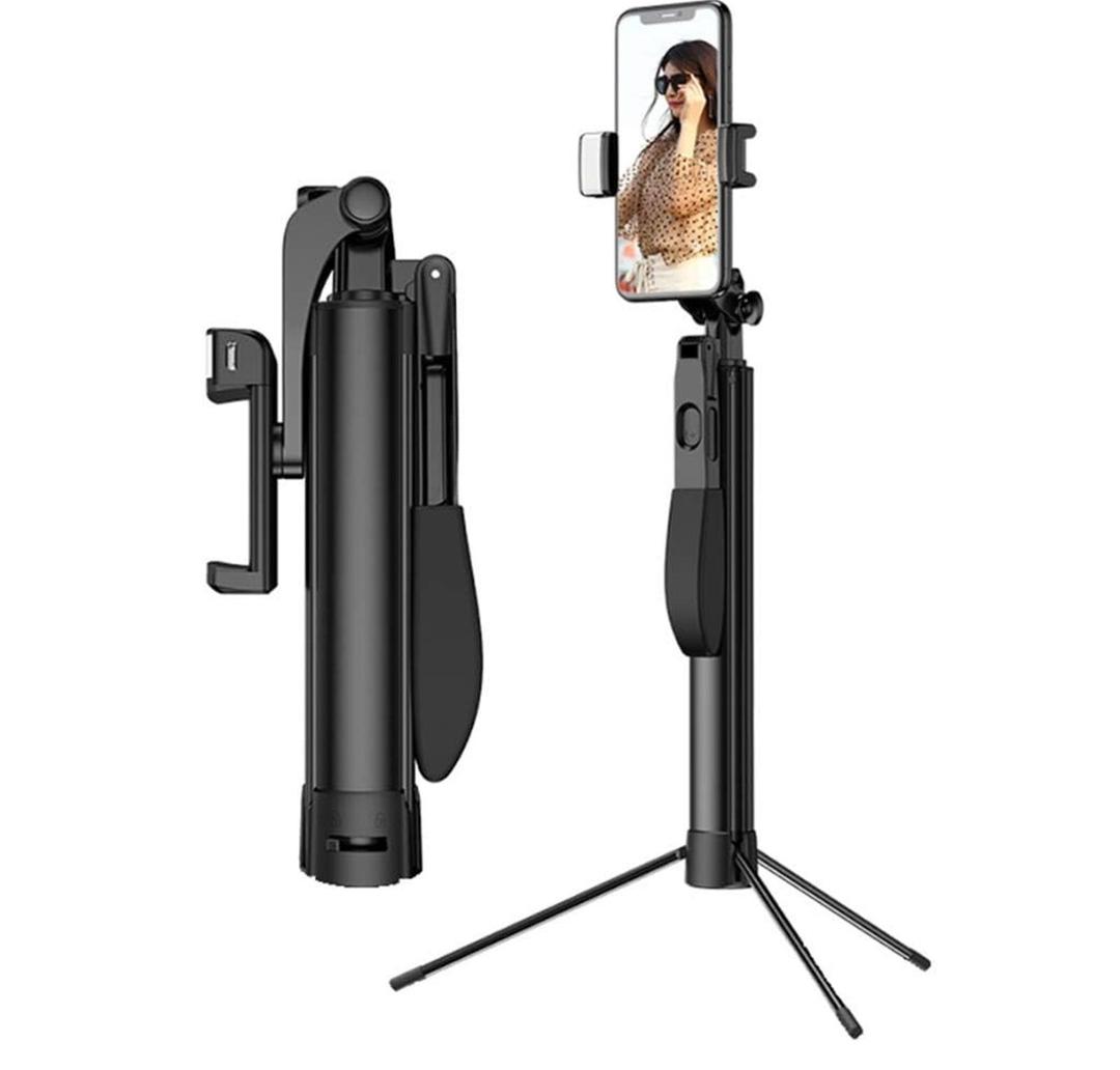 Selfie Stick Tripod, Selfie Stick Tripod for Devices Portable Lightweight Home Travel Use Anti-Shake Handheld