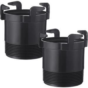 AceOrbit 2 Pack Rotating Rigid Sewer Pipe Bayonet Adapter - RV Sewer Hose Fittings with 3" Male Thread x Bayonet Hooks, Black