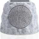 Solar Rock Speakers Outdoor Water-Resistant Solar Powered Rock Speaker with Lights RGB and TWS Pair for Patio Outside Garden BBQ Deck (1 PCS)