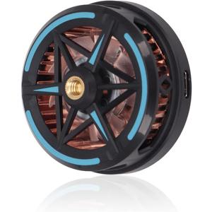 Cell Phone Cooler, Magnetic Semiconductor Cooling Fan Heatsink Fit for All Smartphones, Portable Mobile Phone Radiator with LED for Gaming Videos Streaming Vlog, Cooling