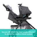 Baby Trend EZ Ride SE Travel System with Secure-Lift Infant Car Seat, Bluebell, Manufacture Date: 01/07/2026