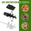 Bolt-On Spiral Point Auger, with 2 Pack 3 Point Auger Cutting Edge, for Heavy-Duty Augers, 3 Point Post Hole Digger