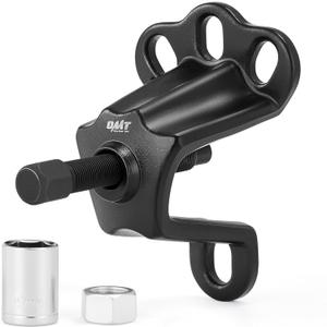 Orion Motor Tech Front Wheel Hub Puller Flange Type Tool for 3-3/4 to 4-1/2 Inch IDs, Universal Hub and Axle Puller with 5/8 inch x 18 Forcing Bolt, FWD Hub Installer and Remover Tool with Socket