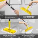 NEWE Disposable Dust Mop Kit for Swiffer 10 Dry Sweeping Cloths and 10 Wet Mopping Pads,Multi Surface Cleaning Wood Hardwood Floors Wall Kitchen Bathroom College Dorm