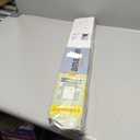 Cordless Light Filtering Mini Blind - 25 Inch Width, 64 Inch Length, 1" Slat Size - Pearl White - Cordless GII Morningstar Horizontal Windows Blinds for Interior by Achim Home Decor