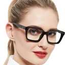 OCCI CHIARI Reading Glasses Women 1.75 Big Readers for Large Lady Clear Lens (1.0 1.25 1.5 1.75 2.0 2.25 2.5 2.75 3.0 3.5 4.0)