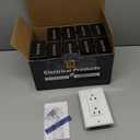 ELECTECK 10 Pack GFCI Outlet 20 Amp, Outdoor Weather Resistant (WR), Ultra Slim GFI Receptacles with LED Indicator, Ground Fault Circuit Interrupter, Wallplate Included, ETL Listed, White