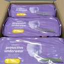 Amazon Basics Incontinence Underwear for Women, Maximum Absorbency, Fresh Protection, Postpartum, Disposable, Odor Protection, Comfortable Fit, Large, Lavender, 54 Count (3 Packs of 18)
