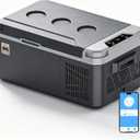 SubSun 15QT(15L) Car Refrigerator, 12V Compressor Electric Cooler 0℉~68℉ | 12 Volt Portable Freezer 12/24V DC & 100-240V AC, Portable Car Refrigerator APP Control, Car Fridge for Camping, Travel, Boat