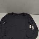 Amazon Essentials Womens Regular-Fit Long-Sleeve Crewneck T-Shirt(Medium, Black)