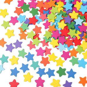 Bokon 200 Pcs Reward Jar Tokens Behavior Reward System for Kids Wooden Tokens Student Teacher School Classroom Incentive Good Behavior Potty Training Supplies(Colorful,Star)