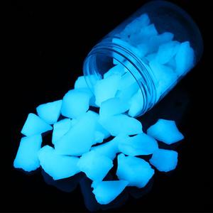 Shiny Stone Glow in The Dark Gravel Stones Rocks, Aquarium Gravel, Glow Rocks Stones,Decorative Rocks for Fish Tank Aquarium Garden Planter Landscape Decoration,280g/10oz (15-22mm, Sky Blue)