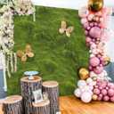 FAICOIA Fake Moss Rug Table Runner Green Moss Roll for Fairy Gardens Grass Wedding Woodland Table Decor Artificial Moss for Indoor Plants Crafts 20" x 79" Green Moss for Decorating Wall 50 x 200cm