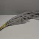 MECCANIXITY 18Pcs Faux Pampas Grass, 21"/55cm Fluffy Fake Pampas Grass Decor Tall Artificial Pampas Grass for Living Room Party Wall Vase Wedding Decoration, Light Gray