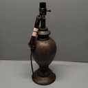 Antique Brown Table Lamp Base with Light Socket, 18"