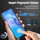 [3 Packs] Tempered Glass for Google Pixel 8 Pro 6.7 Inch, 9H Clear, Fingerprint Unlock, Scratch Proof, No Bubble, Easy Installation Frame for Pixel 8 Pro Screen Protector