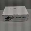 Solar Lights Outdoor, 2500LM 252LEDs Solar Motion Lights Outside, 3 Head 355° Wide Angle Street Area Lights, IP67 Waterproof Spot Lights with 7.9 * 3.5in Tempered Glass Solar Panel(2 Pack)