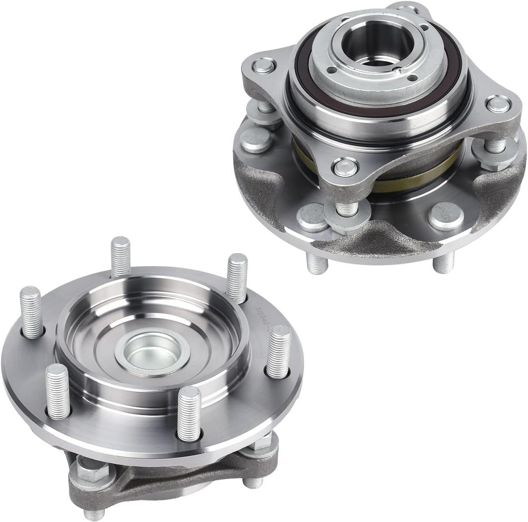 Autoround 2-Pack 2WD Front Wheel Bearing and Hub Assembly 950-004 fits for Toyota Tacoma 05-19 / 4Runner 03-19 / FJ Cruiser 07-09 RWD, 6 Lugs