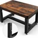 Step Stool, Height-Adjustable Wooden Step Ladder Metal Foot Stool Small Kitchen Stool Helper for Toddler Adults Elderly, Ladder Chair for Home Bedside Bathroom Sink Potty-Black