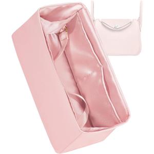 Silk Organizer for Lindy Mini/26/30/34,Soft and Gentle Touch Insert,Maintain Bag Natural Shape,Lightweight Inner BagBubblegum, Lindy 26