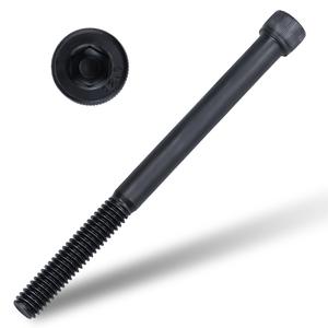 1/2-13 x 5 Socket Head Cap Screws Bolts, 12.9 Grade Alloy Steel, Black Oxide Finish, Allen Hex Drive, Full Thread, 4-Pack
