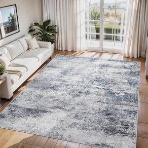 6x9 Area Rugs for Living Room Washable Bedroom Dining Room Blue Grey

Modern Abstract, Non-Slip Backing, Soft, Low-Pile, Foldable, Water Repellent, Pet Proof, Non-Shedding, Indoor