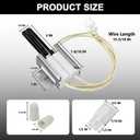 316489400 5304534663 Oven Igniter Gas Range 316489403 Compatible with Kenmore Frigidaire Crosley Replace 316428500 316428501 5304462661 7316489400 1197384 AP3963540 (Flat Style Ignitor) by Cenipar