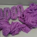 6 Pack 10Ft Purple Cheesecloth Table Runner 23 x 120 Inch | Gauze Rustic Boho Cheese Cloth, Sheer Fabric, For Holiday Party Wedding Banquet, Bridal Baby Shower Decor