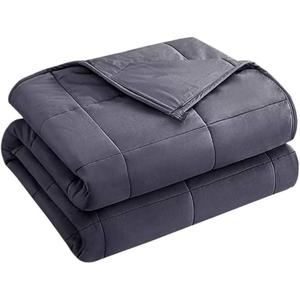 25 lbs weighted blanket Queen Size for Adults (60”x 80”, Grey) Cooling Heavy Blanket for Sleeping Perfect for 240-260 lbs, Winter Thick Breathable Blanket with Premium Glass Bead, Machine Washable