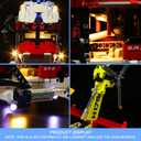 VONADO LED Light Kit Compatible with LEGO Technic Airbus H175 Rescue Helicopter 42145, Remote Control Lighting Kit for LEGO Helicopter Building Toys