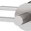 Okun Muse 1-Pack Brushed Nickel Passage Door Levers  Reversible Non-Locking Interior Handles with Sleek Concealed-Mount Design for Hallways & Closets