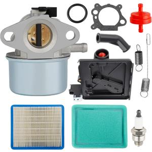 799868 Carburetor 498170 498254 497314 6.5HP 6.75 HP Engine Carb for Craftsman Lawn Mower Weed Wacker Splitter with Air Filter Cleaner Base