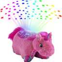 Pillow Pets Colorful Pink Unicorn Sleeptime Lite 11" Stuffed Animal Plush Nightlight, 1 Count