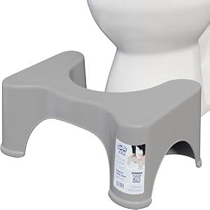 Squatty Potty Original Bathroom Toilet Stool 9 Inches Tall - Gray