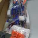 NERF Kick Scooter for Kids, Dual Barrel Blaster Fires Up to 40 Feet, Supports Up to 150lbs, Rear Brake, Sturdy Steel Frame, Wide Surface Textured Molded Deck, Outdoor Activities for Boys/Girls