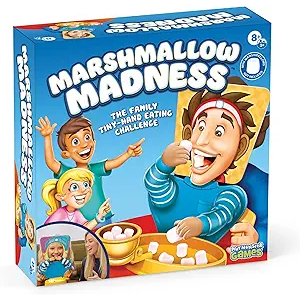 Marshmallow Madness Board Game – Hilarious Family Board Games for Kids & Adults, Fun FastPaced Party Game for Family Night, Interactive Kids Board Games, Ages 8+