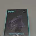 Ergonomic Mouse, LEKVEY Vertical Wireless Mouse - Rechargeable 2.4G Optical Vertical Mice : 3 Adjustable DPI 800/1200/1600 Levels 6 Buttons, for Laptop, Mac, PC, Computer, Desktop, Notebook etc, Black