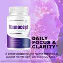 (5 Pack) Memocept - Official Memocept Pills Advanced Formula with All Natural Ingredients, Daily Premium Capsules Brain Memory for Wellness & Overall Health Support, 300 Capsules for 5 Months EXP: 12-2027