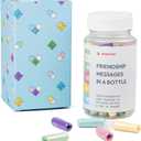 2 x 50 Frienship Capsule Letters Messages in a Bottle - Best Friend Birthday Gifts for Women, BFF, Sister, Bestie - Cute Bestfriend Gift Ideas, Christmas Stocking Stuffers for Women