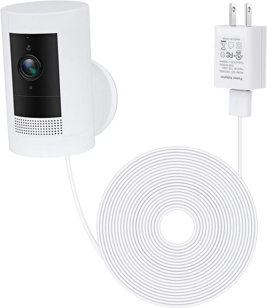  Power Adapter for Stick Up Cam Battery(3rd Gen), with 30ft/9m Weatherproof Outdoor Cable Continuously Charge Your Camera, No Need to Change The Batteries