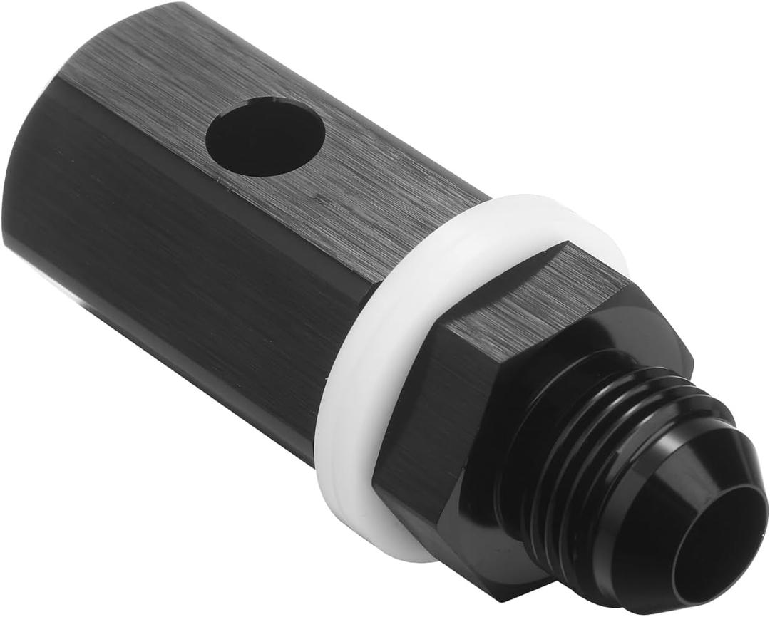 10AN Male Fuel Cell Tank Rollover Vent Valve Aluminum Black